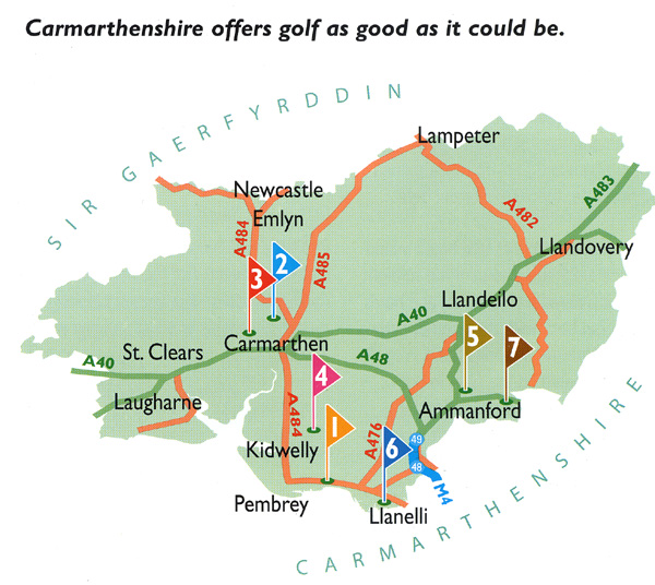 Bed and Breakfast Golf in Carmarthenshire